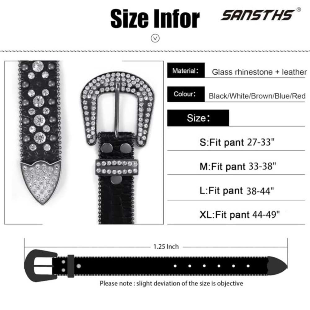 Rhinestone Belt - Picture 2 of 3